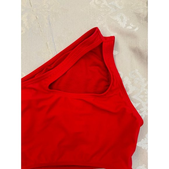 BEAGIMEG Women's Sexy One Shoulder, Cut Out One Piece Swimsuit - Picture 2 of 7